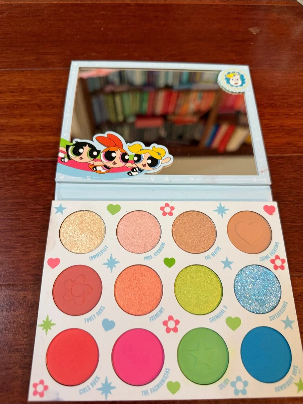 The Powerpuff Girls ColourPop Pressed Powder Palette Eyeshadows